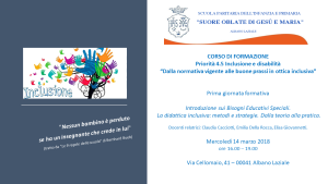 Locandina corso Albano